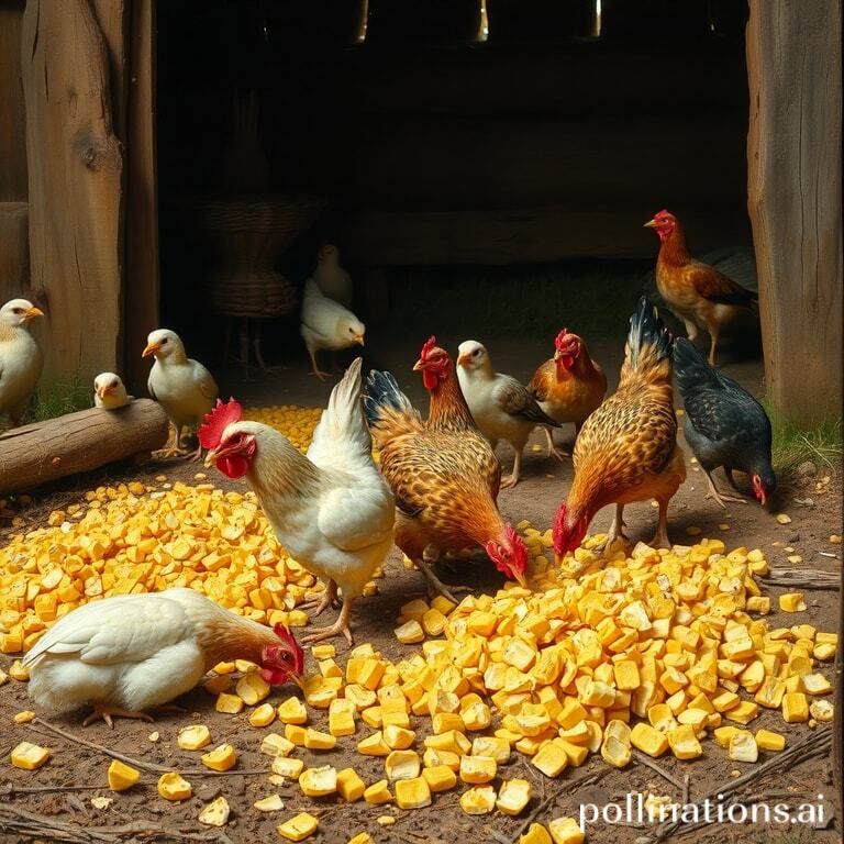 how to crack corn for chickens